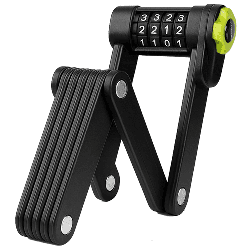 Faltbares Fahrradschloss mit starkem Codeschutz in Schwarz - Easy2sell - Deluxe