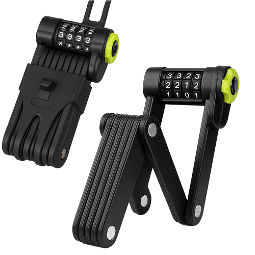 Faltbares Fahrradschloss mit starkem Codeschutz in Schwarz - Easy2sell - Deluxe