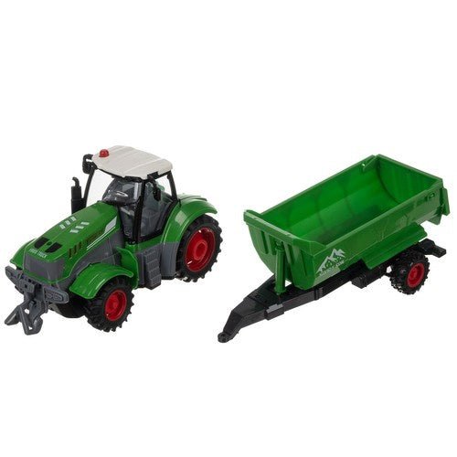 Ferngesteuerter Traktor mit Anhänger und Kipper – LED Licht, Grün - Easy2sell - Deluxe