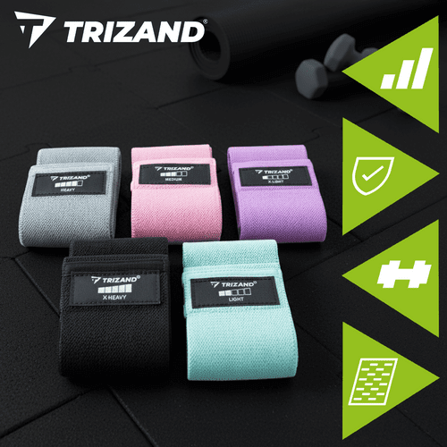 Fitnessbänder 5er Set Widerstandsbänder aus Stoff für Krafttraining - Easy2sell - Deluxe