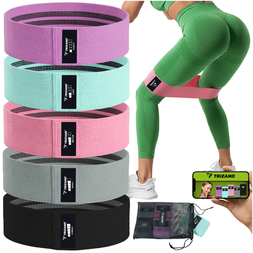 Fitnessbänder 5er Set Widerstandsbänder aus Stoff für Krafttraining - Easy2sell - Deluxe