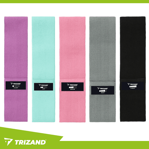 Fitnessbänder 5er Set Widerstandsbänder aus Stoff für Krafttraining - Easy2sell - Deluxe
