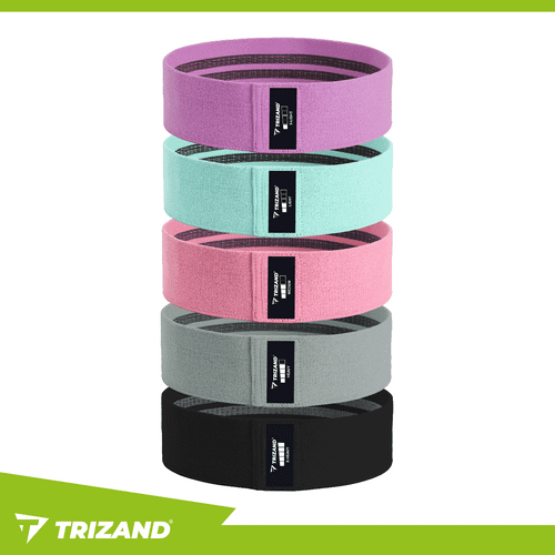 Fitnessbänder 5er Set Widerstandsbänder aus Stoff für Krafttraining - Easy2sell - Deluxe