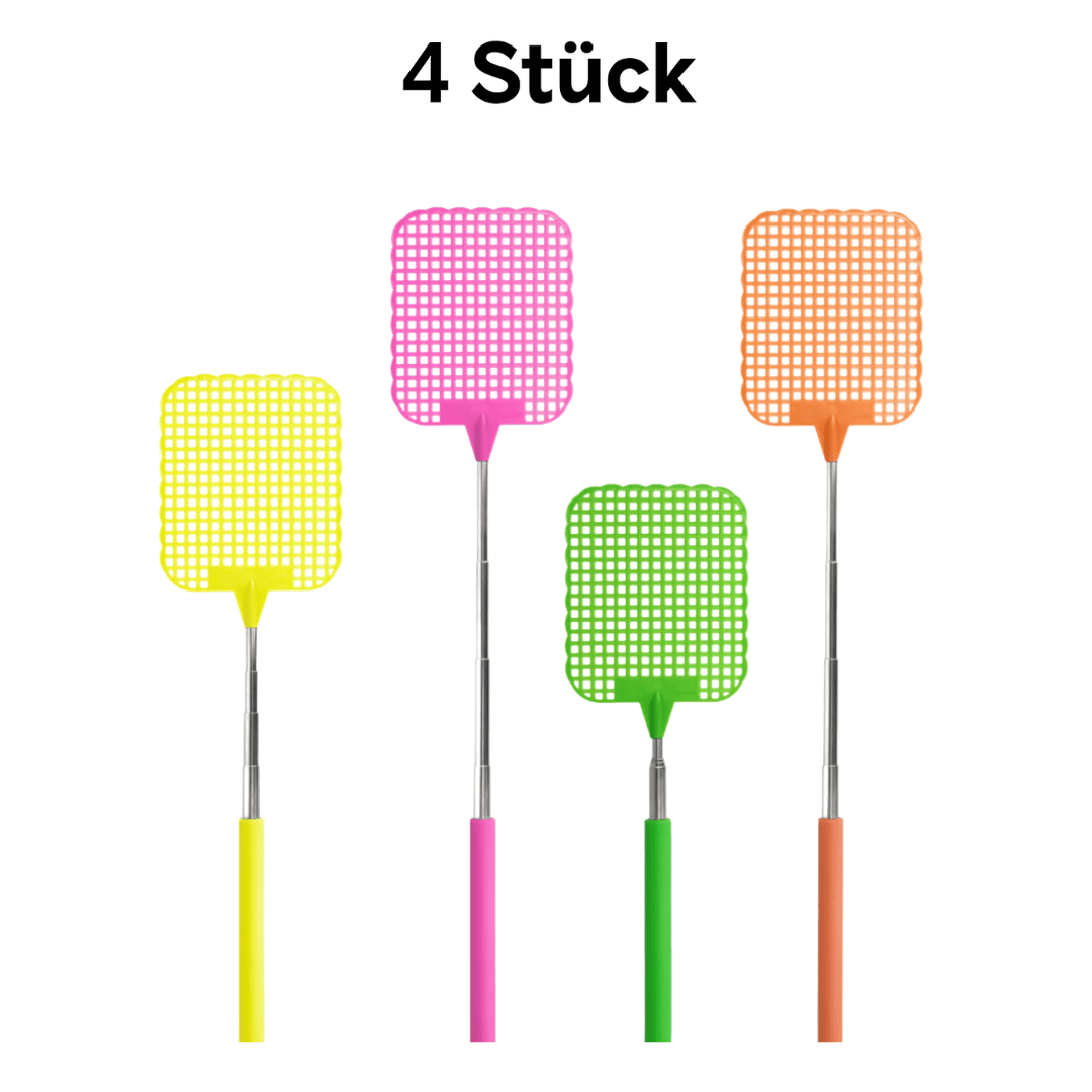 Fliegenklatsche Ausziehbar Teleskop Fliegen Klatsche Wespen Mücken Insekten Set - Easy2sell - Deluxe