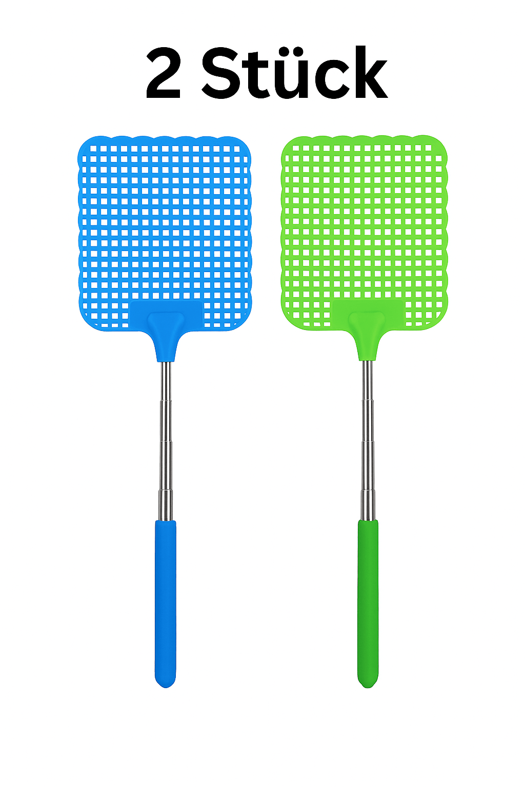 Fliegenklatsche Ausziehbar Teleskop Fliegen Klatsche Wespen Mücken Insekten Set - Easy2sell - Deluxe