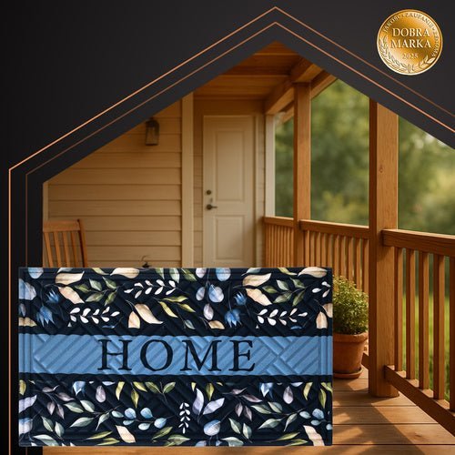 Fußmatte 75x45 cm Rutschfest – Schmutzfangmatte Schwarz aus Gummi & Polyester - Easy2sell - Deluxe