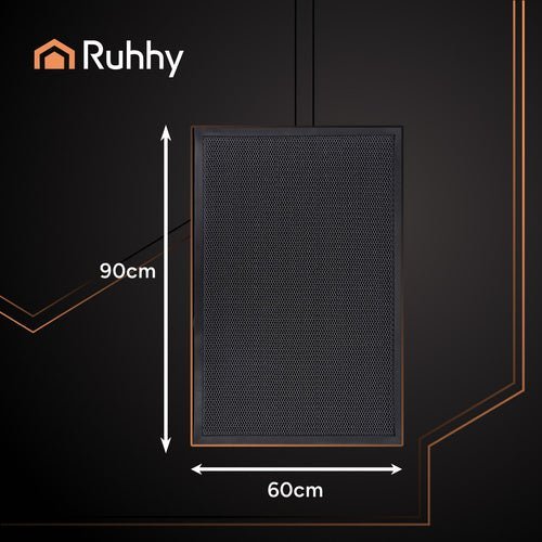 Fußmatte Rutschfest 60x90 cm – Eingangsmatte Schwarz für Außen aus TPE - Easy2sell - Deluxe