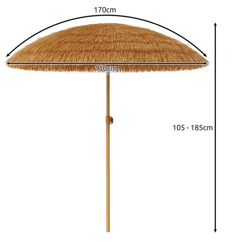 GARDLOV 25326 Hawaiianischer Garten-Sonnenschirm