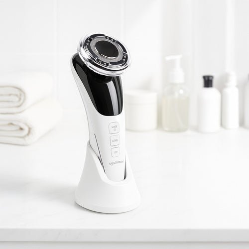 Gesichtsmassagegerät 5 - in - 1 mit EMS Lifting, Wärme & Kälte, Schwarz - Easy2sell - Deluxe
