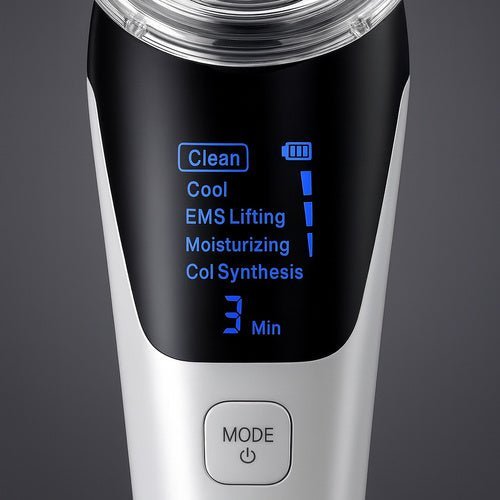 Gesichtsmassagegerät 5 - in - 1 mit EMS Lifting, Wärme & Kälte, Schwarz - Easy2sell - Deluxe