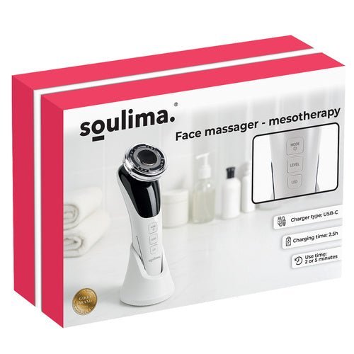 Gesichtsmassagegerät 5 - in - 1 mit EMS Lifting, Wärme & Kälte, Schwarz - Easy2sell - Deluxe