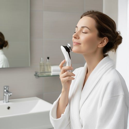 Gesichtsmassagegerät 5 - in - 1 mit EMS Lifting, Wärme & Kälte, Schwarz - Easy2sell - Deluxe