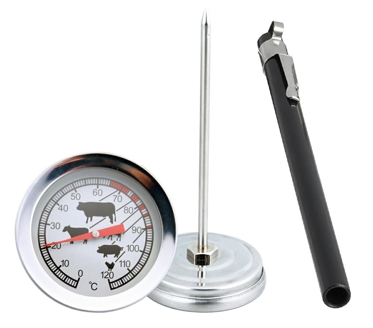 Grill Thermometer für BBQ Räucherofen Räucher Smoker Grill 120°C Räucherschrank - Easy2sell - Deluxe