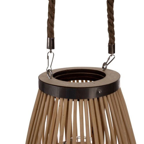 Grosse Bambuslaterne mit abnehmbaren Griff und Romantik Beige - Easy2sell - Deluxe