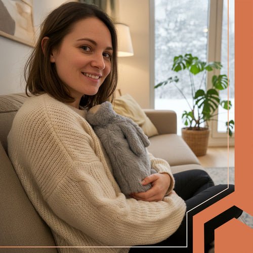 Gummi - Wärmflasche im Bezug 1,8L Ruhhy 26383 - Easy2sell - Deluxe