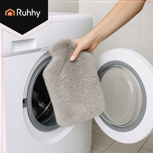 Gummi - Wärmflasche im Bezug 3,5L Ruhhy 26384 - Easy2sell - Deluxe