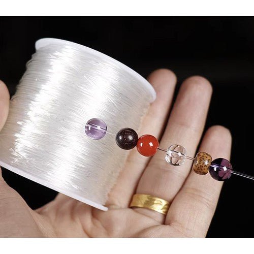 Gummiband für Armbänder – Elastisches Schmuckband Weiß 1mm x 40m - Easy2sell - Deluxe