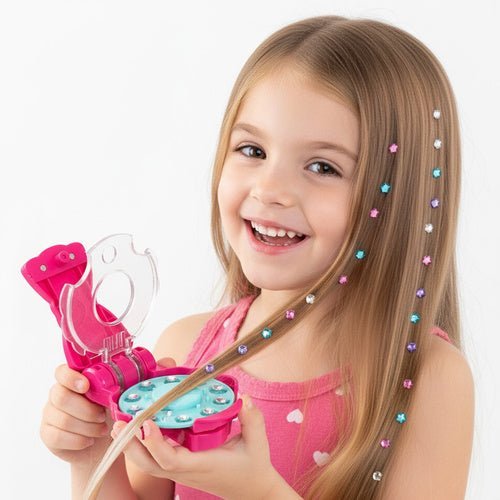 Haar und Kleidung Dekorationsmaschine mit 180 Kristallen – Bunter Glam Styler - Easy2sell - Deluxe