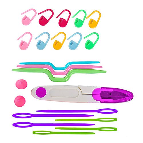 Häkelset für Anfänger – 69 - teiliges Set mit Etui, Garn und Nadeln - Easy2sell - Deluxe