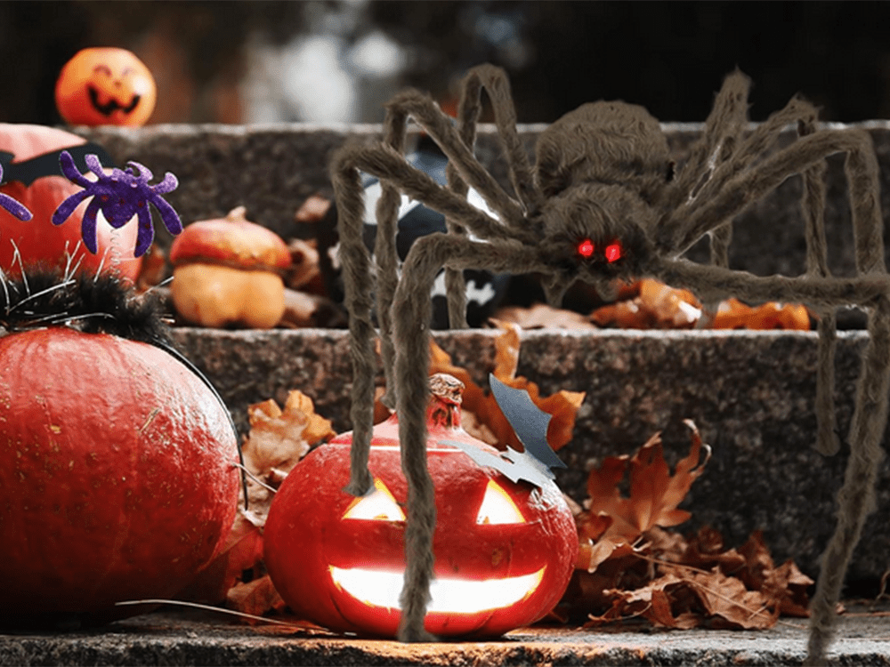 Halloween Dekoration Riesen Spinne Tarantula Plüsch Horror gruselige Deko Spinne - Easy2sell - Deluxe