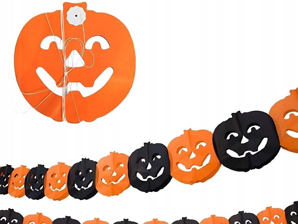 Halloween Girlande mit Kürbissen & Spinnen - Easy2sell - Deluxe