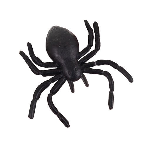 Halloween Spinnen Deko – 10er Set Realistische Kunststoffspinnen Schwarz - Easy2sell - Deluxe