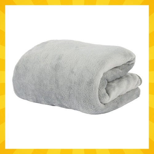 Hamster Kuscheltier 3 - in - 1 mit Decke 105x200cm und Kissen, Grau, Plüsch - Easy2sell - Deluxe