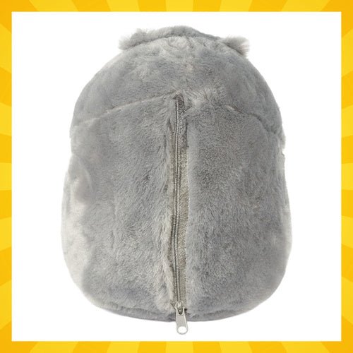 Hamster Kuscheltier 3 - in - 1 mit Decke 105x200cm und Kissen, Grau, Plüsch - Easy2sell - Deluxe