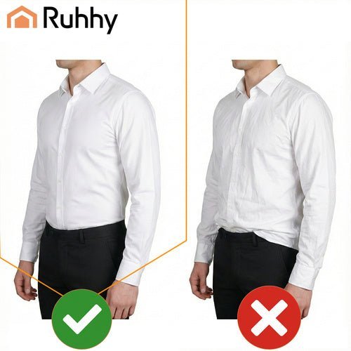 Hemdenhalter 2er Set für Herren – Elastische Hemdstraps in Schwarz - Easy2sell - Deluxe