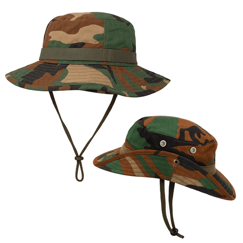 Herren - Angelhut verstellbar mit Belüftung – Camouflage - Easy2sell - Deluxe