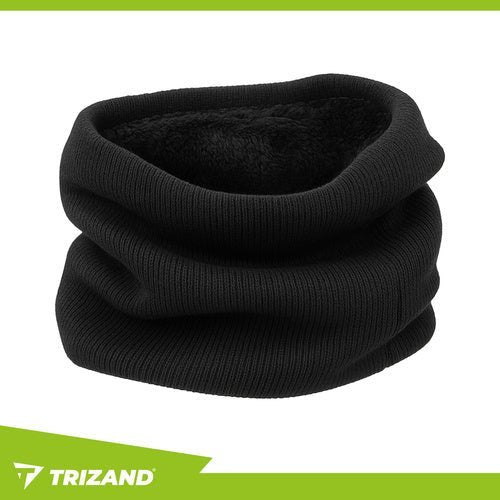 Herren Halswärmer Schal – Universalgröße, Schwarz, Warmer Plüsch Windschutz - Easy2sell - Deluxe