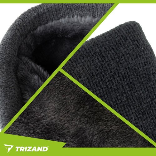 Herren Halswärmer Schal – Universalgröße, Schwarz, Warmer Plüsch Windschutz - Easy2sell - Deluxe