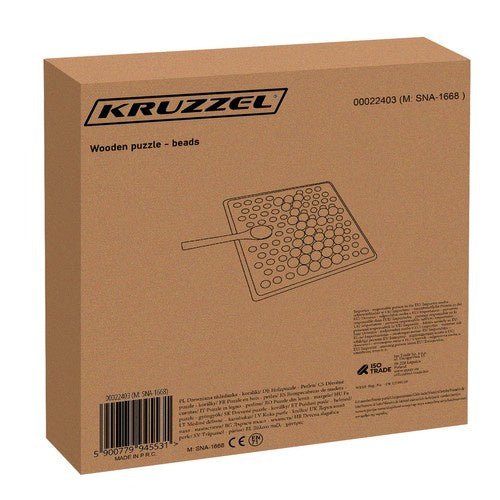 Holzperlen - Puzzle Mosaik Spielzeug – 36 - teilig, Mehrfarbig, Holz, ab 3 Jahren - Easy2sell - Deluxe