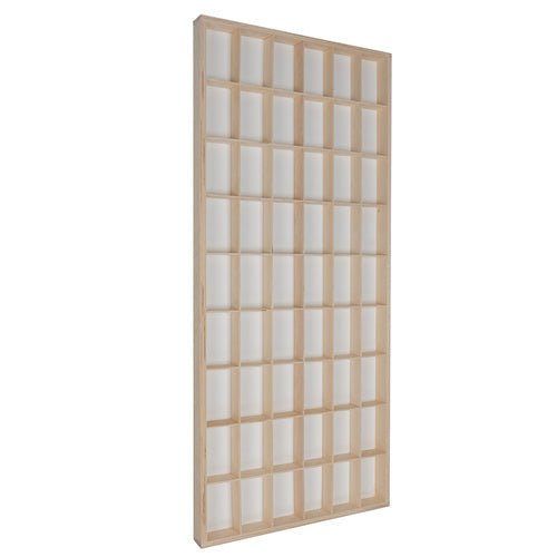 Holzregal für Puppen 54 Fächer 10 cm Sperrholz beige 104x46x4,5 cm Wandregal