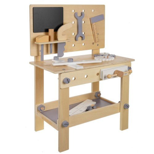 Holzwerkstatt Kinder Werkbank Set – Pädagogisches Holzspielzeug ab 3 Jahren - Easy2sell - Deluxe