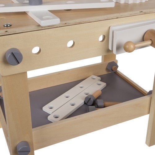 Holzwerkstatt Kinder Werkbank Set – Pädagogisches Holzspielzeug ab 3 Jahren - Easy2sell - Deluxe