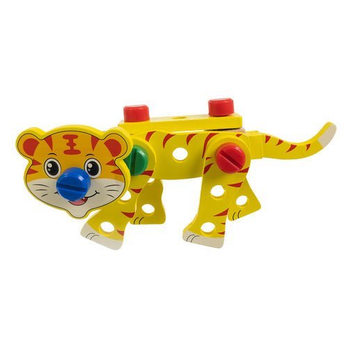 Holzwerkzeugkasten Kinder – 10 - teiliges DIY Konstruktionsspielzeug Set - Easy2sell - Deluxe