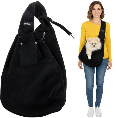 Hunde - Tragetasche mit Geschirrleine – Känguru - Trage für Katzen und Welpen - Easy2sell - Deluxe
