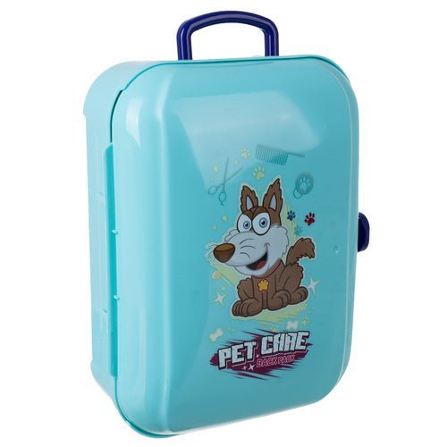 Hundepflegeset Spielzeug im Rucksack – 9 - teiliges Set mit Plüschhund - Easy2sell - Deluxe