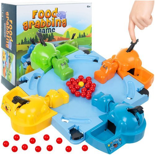 Hungry Hippos Arcade - Spiel – Nilpferd Fangspiel für 2 - 4 Spieler, Bunt - Easy2sell - Deluxe