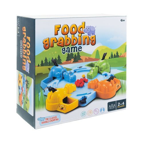 Hungry Hippos Arcade - Spiel – Nilpferd Fangspiel für 2 - 4 Spieler, Bunt - Easy2sell - Deluxe