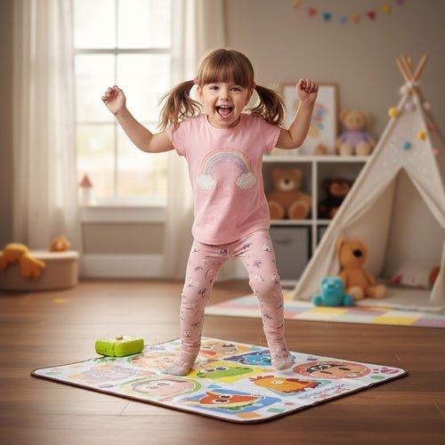Interaktive Tanzmatte für Kinder – Musikmatte mit Tiermotiven, 82x65 cm - Easy2sell - Deluxe