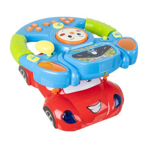 Interaktives Lenkrad Spielzeug mit Musik, LED - Projektor und Sound für Kinder - Easy2sell - Deluxe