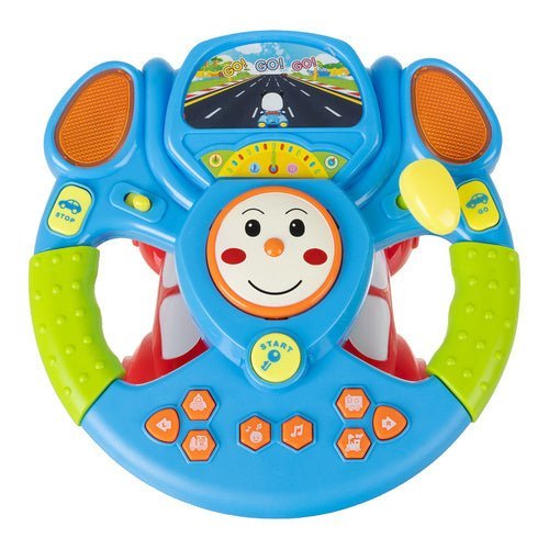 Interaktives Lenkrad Spielzeug mit Musik, LED - Projektor und Sound für Kinder - Easy2sell - Deluxe