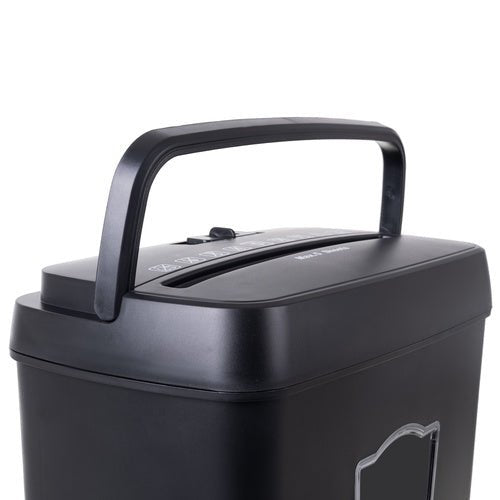 Aktenvernichter Papier CDs A4 P-4 5 Blatt 12,5 L 4x40 mm Rücklauf Auto Schwarz