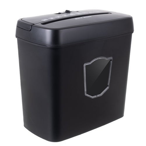 Aktenvernichter Papier CDs A4 P-4 5 Blatt 12,5 L 4x40 mm Rücklauf Auto Schwarz