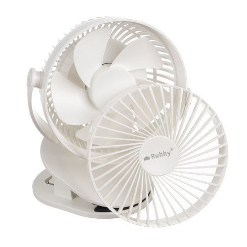 Kabelloser Clip - Ventilator mit 360° Drehung, weiß - Easy2sell - Deluxe