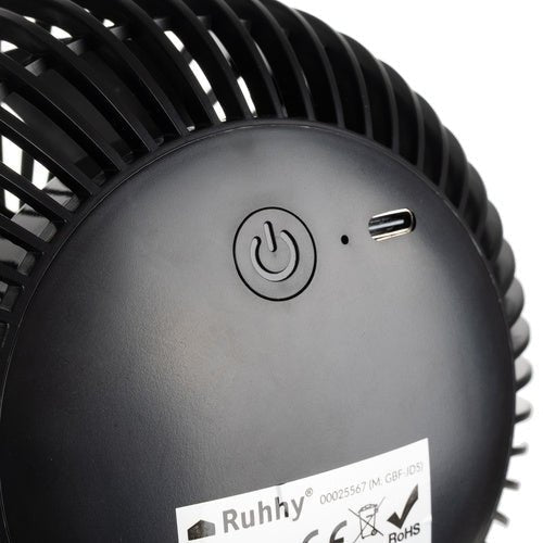 Kabelloser Clipventilator mit 360° - Drehung, schwarz - Easy2sell - Deluxe