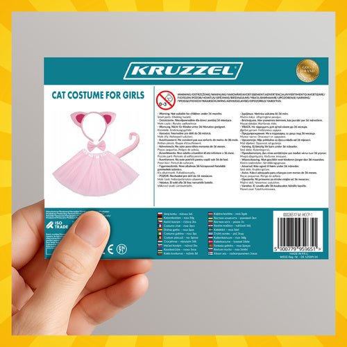 Kätzchenkostüm - Rosa 4 - teilig Kruzzel 26517 - Easy2sell - Deluxe