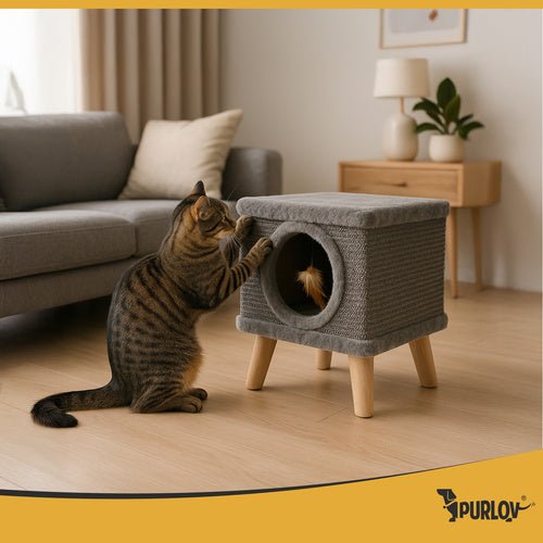 Katzenhaus mit Bett Purlov 26215 - Easy2sell - Deluxe
